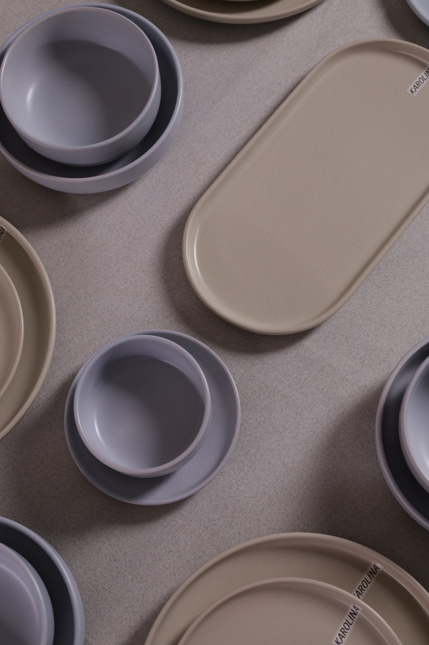 30 Piece Turkish Dinner Set (Dusty Blue)