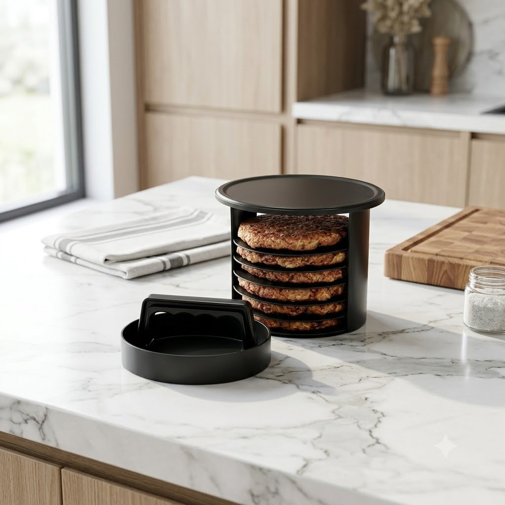 Burger Press Set with Storage Container