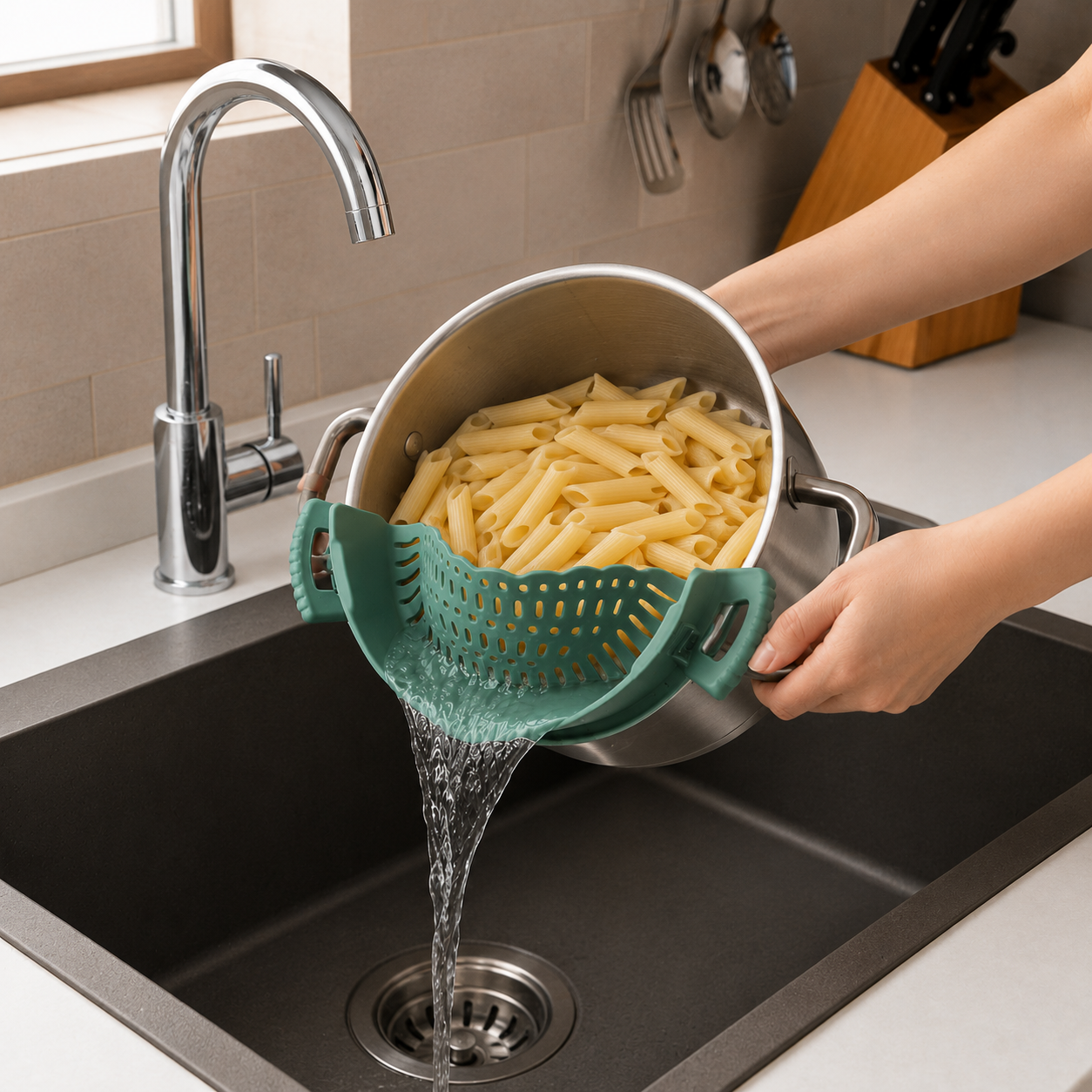 Silicone Adjustable Pot Strainer