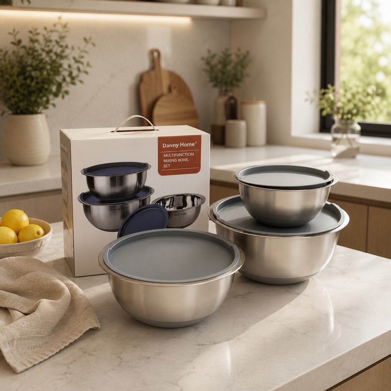 Stainless Steel Mixing Bowls With Lids
