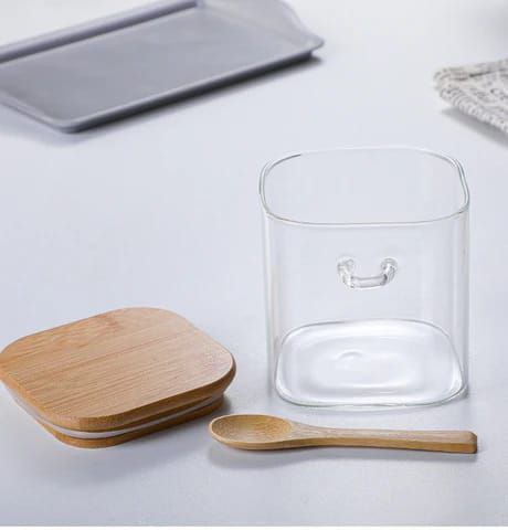 Glass Jar with Bamboo Lid