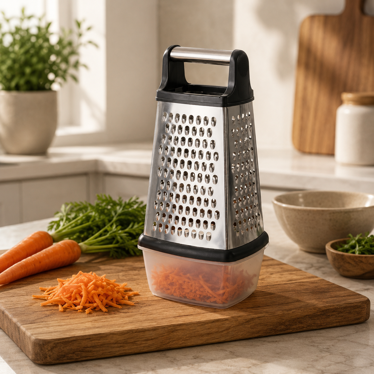 4 Multi-Sided Grater with Lid