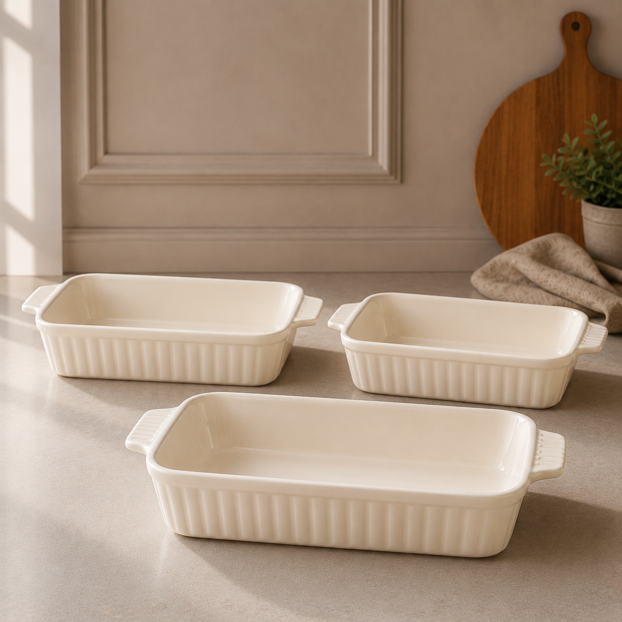 Casserole Set (Cream)