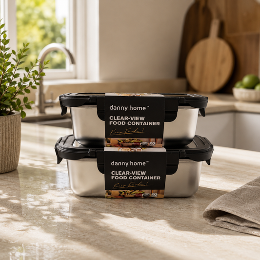 Clear-View Stainless Steel Food Container