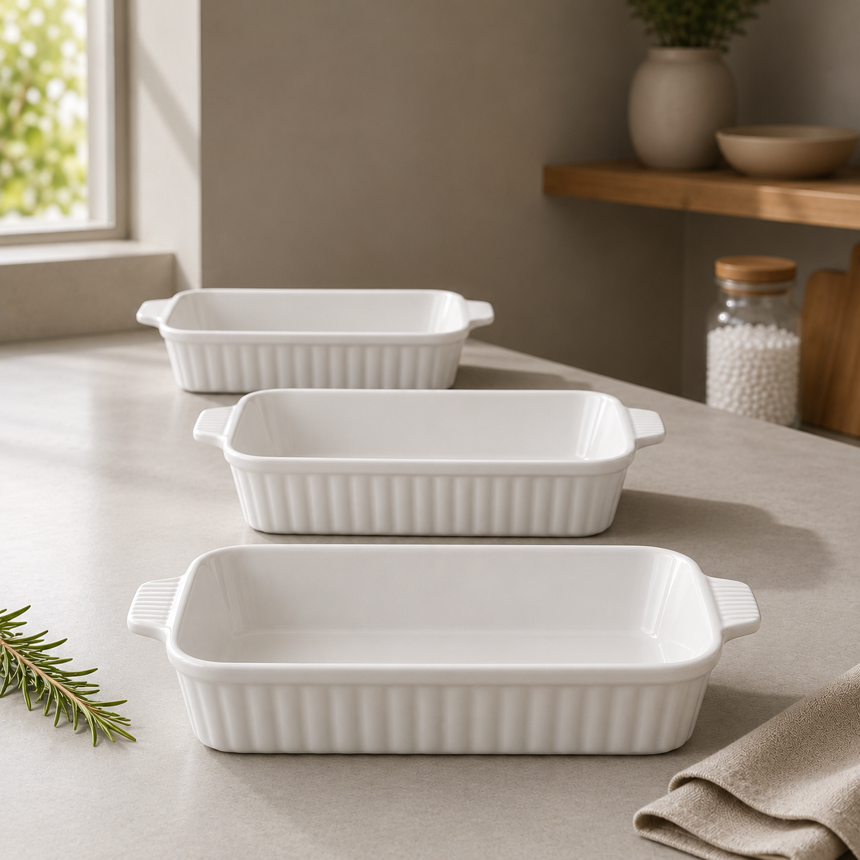 Casserole Set (White)