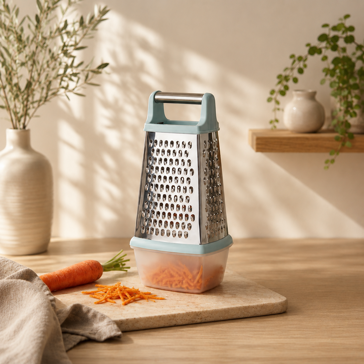 4 Multi-Sided Grater with Lid