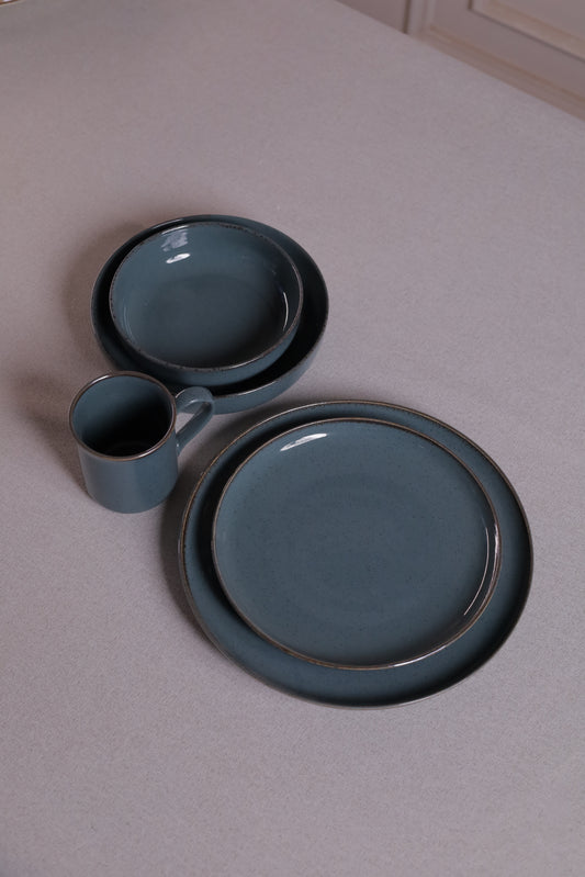 30 Piece Turkish Dinner Set (Slate Blue)