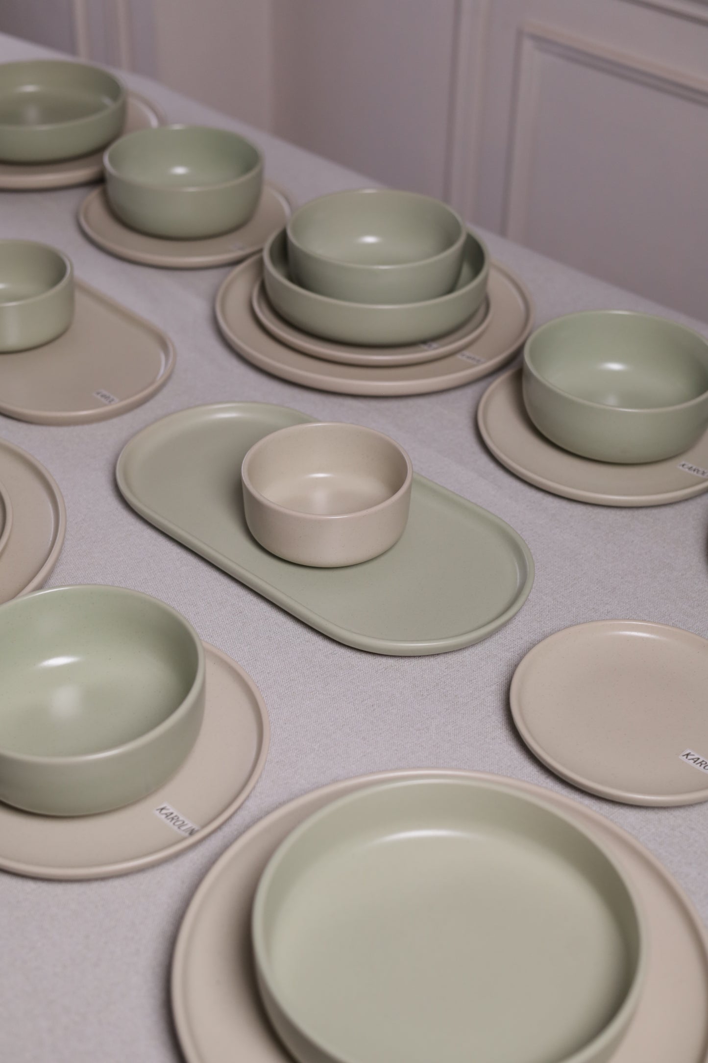 30 Piece Turkish Dinner Set (Mint Green)