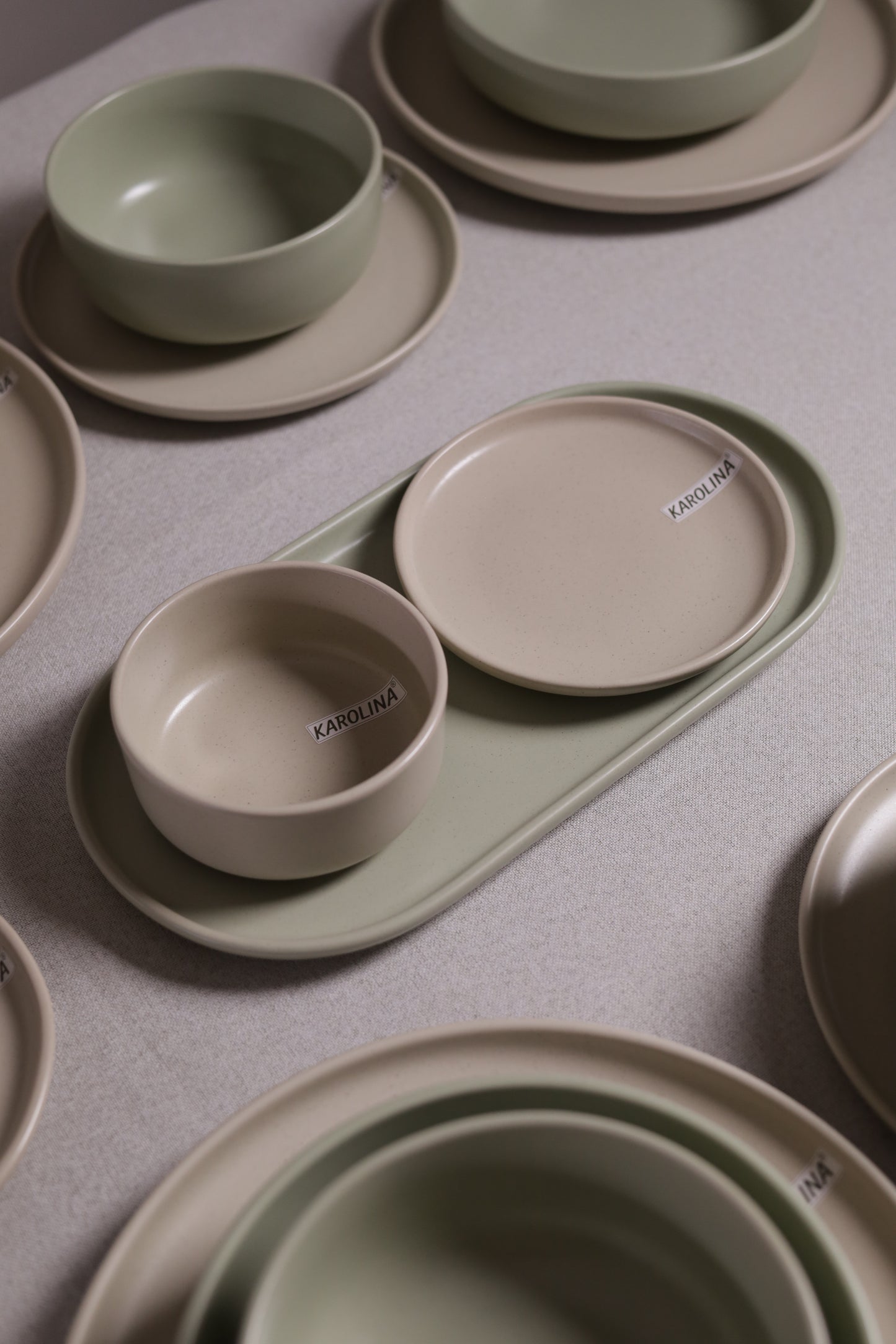 30 Piece Turkish Dinner Set (Mint Green)