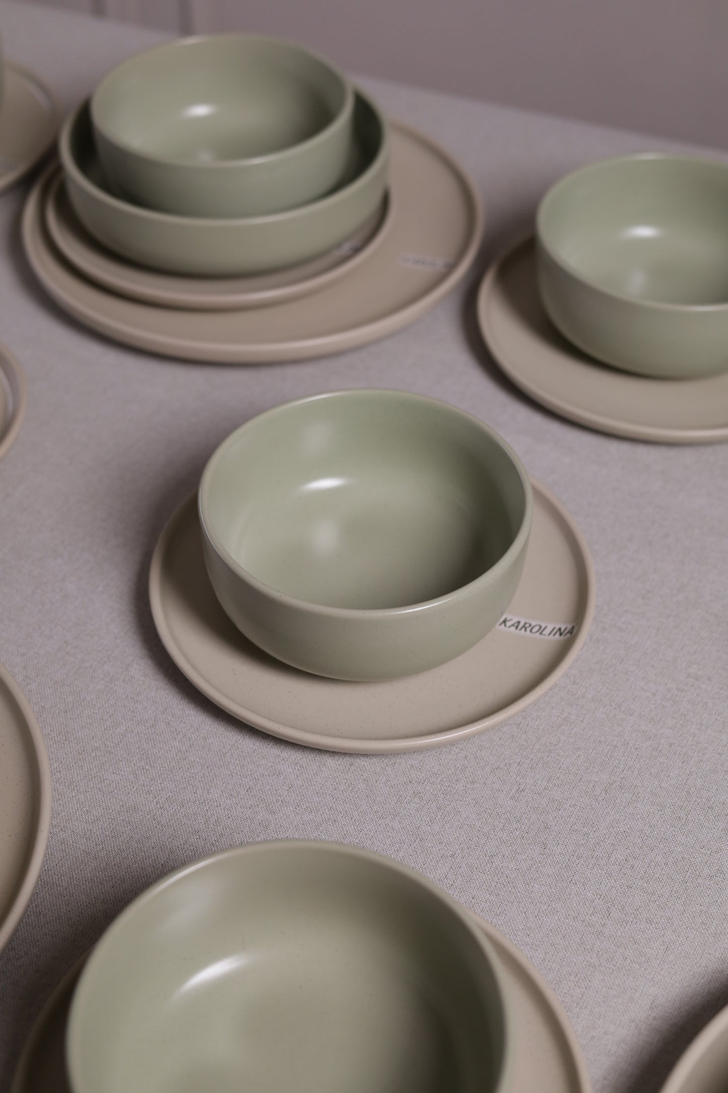 30 Piece Turkish Dinner Set (Mint Green)