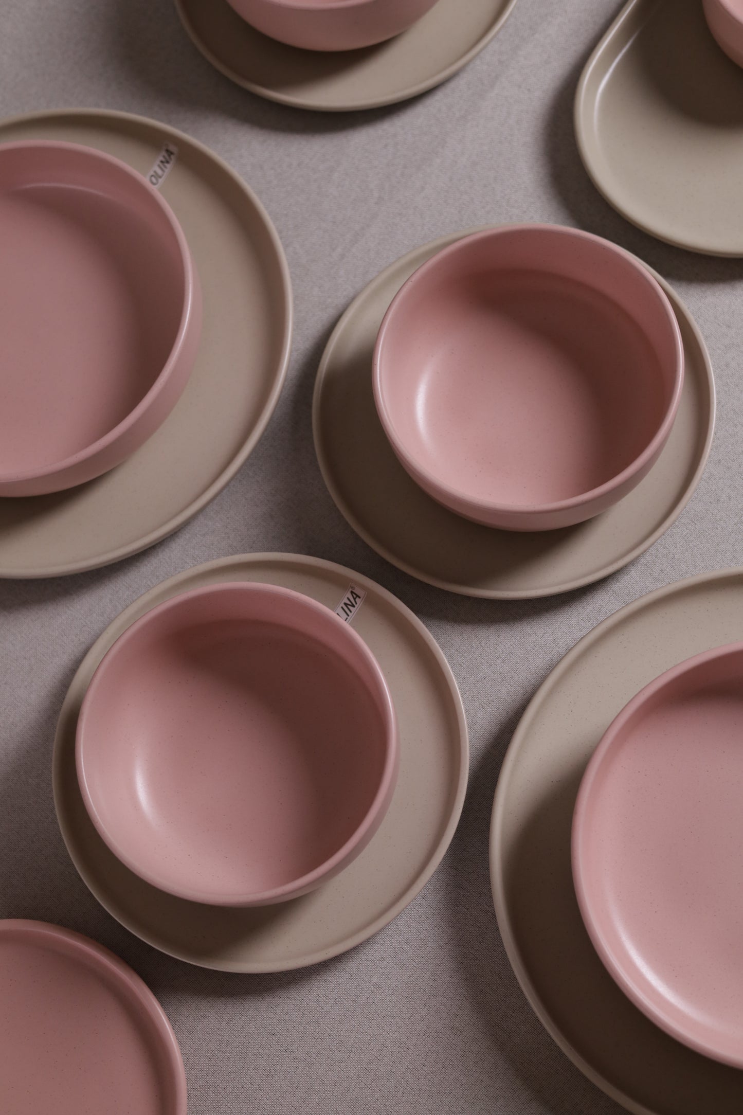 30 Piece Turkish Dinner Set (Baby Pink)