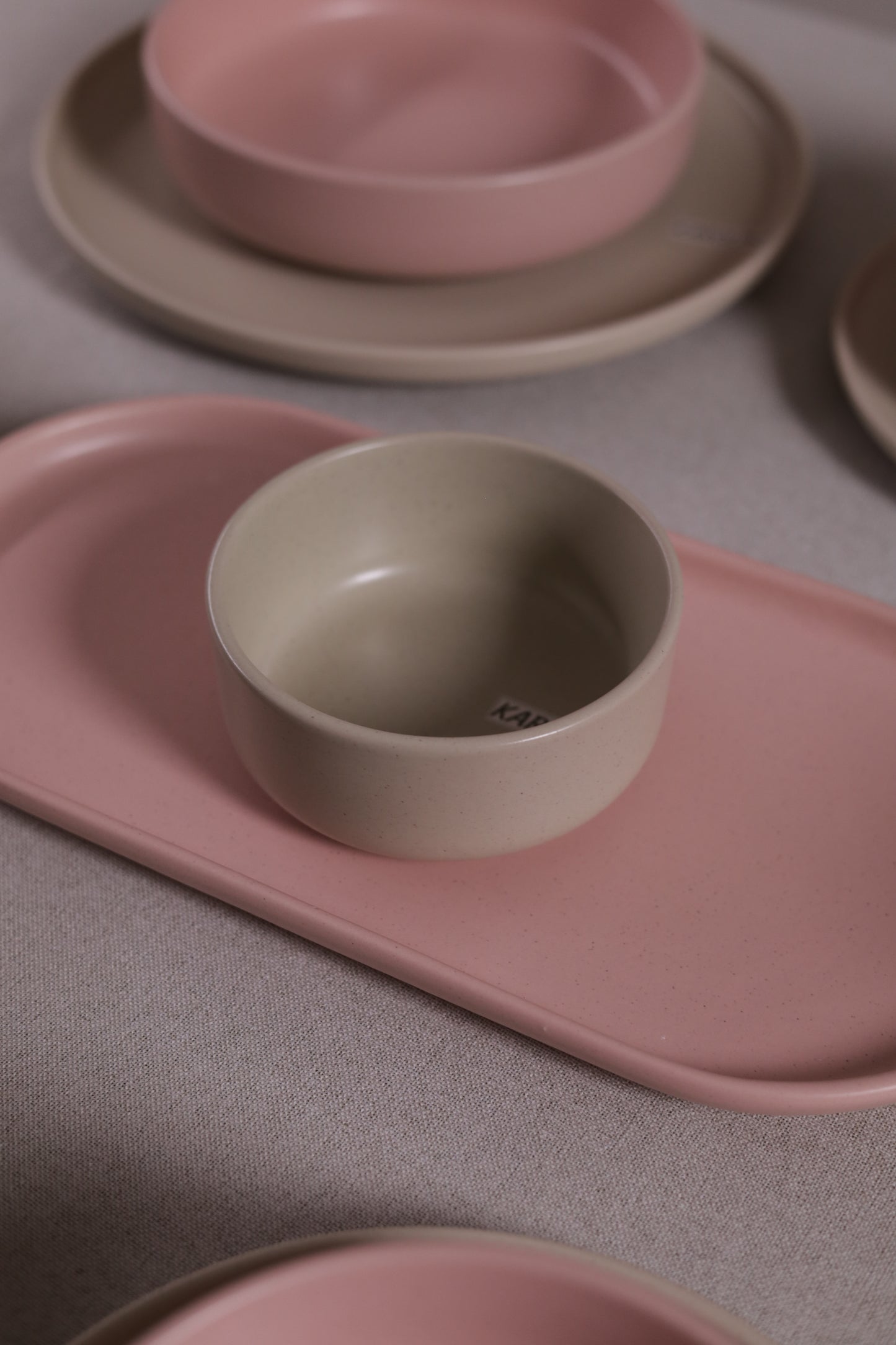 30 Piece Turkish Dinner Set (Baby Pink)