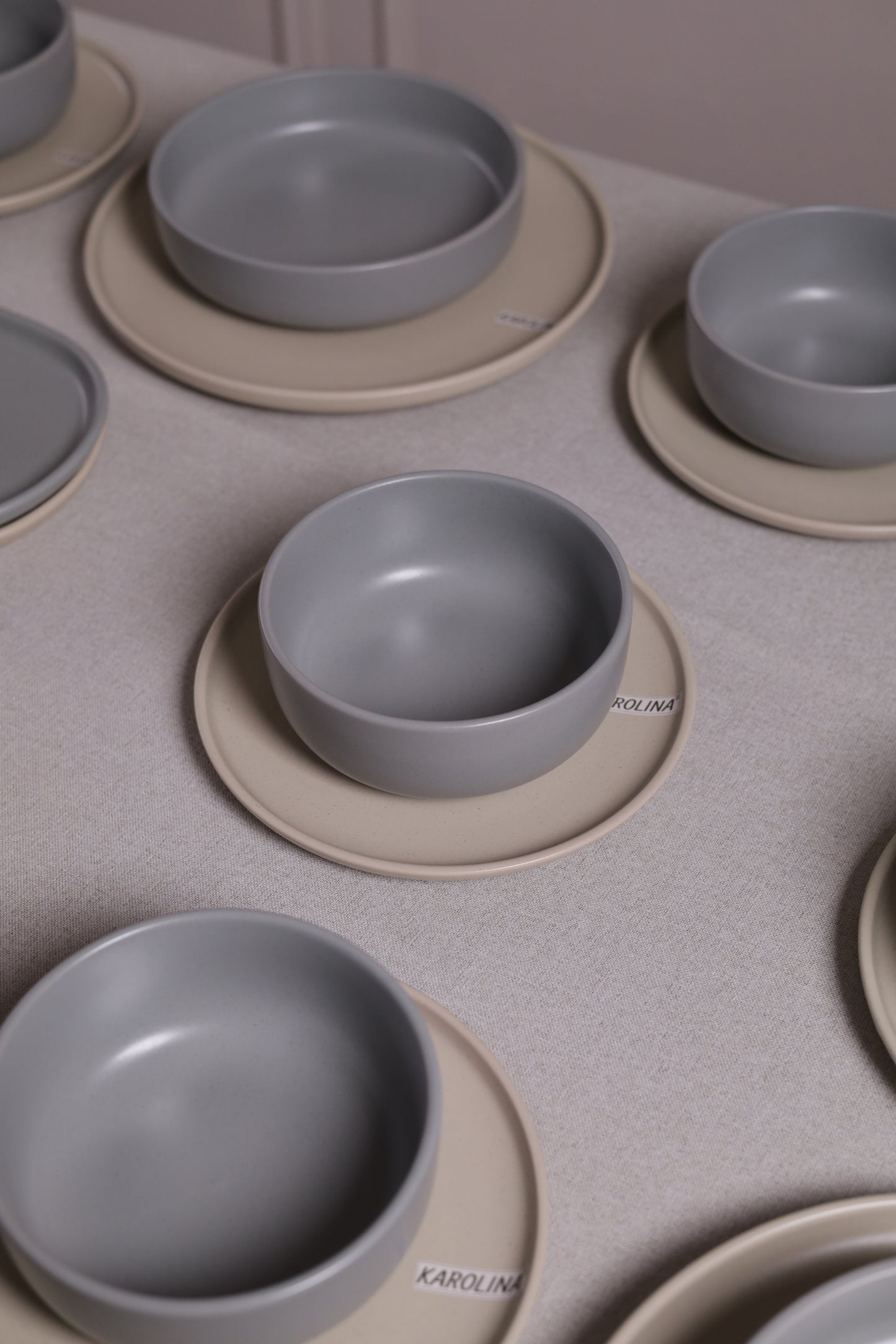 30 Piece Turkish Dinner Set (Greige)