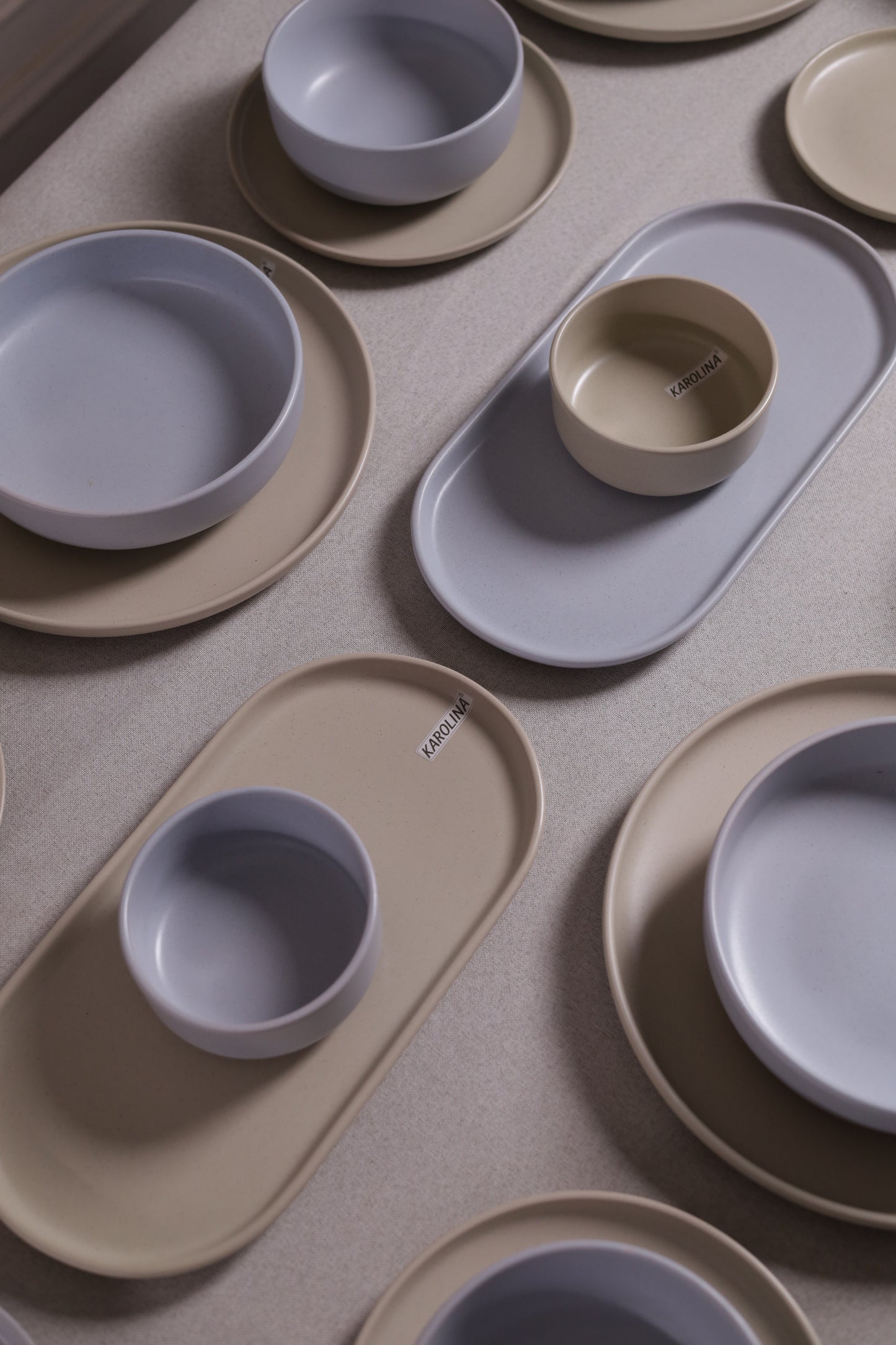30 Piece Turkish Dinner Set (Dusty Blue)