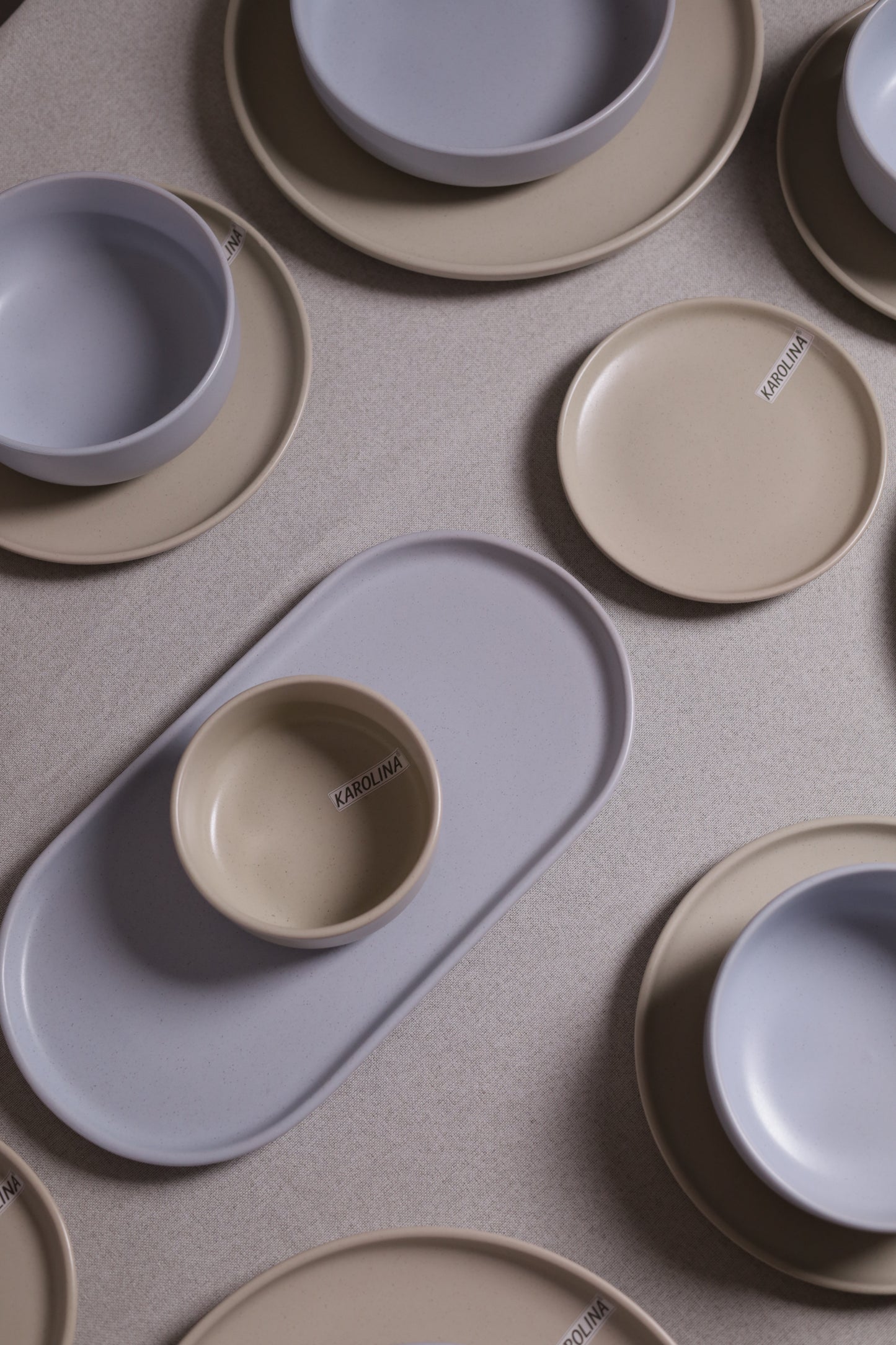30 Piece Turkish Dinner Set (Dusty Blue)