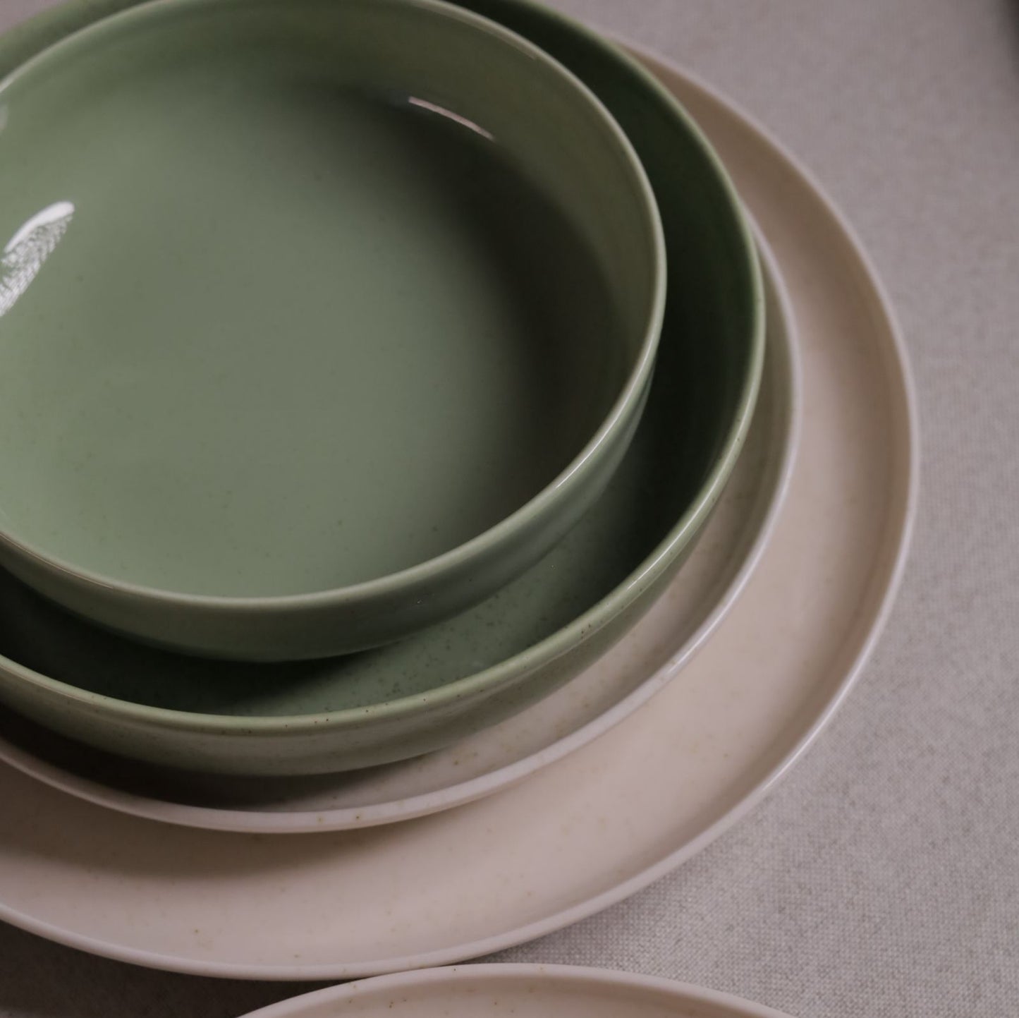 30 Piece Turkish Dinner Set (Mint & Cream)
