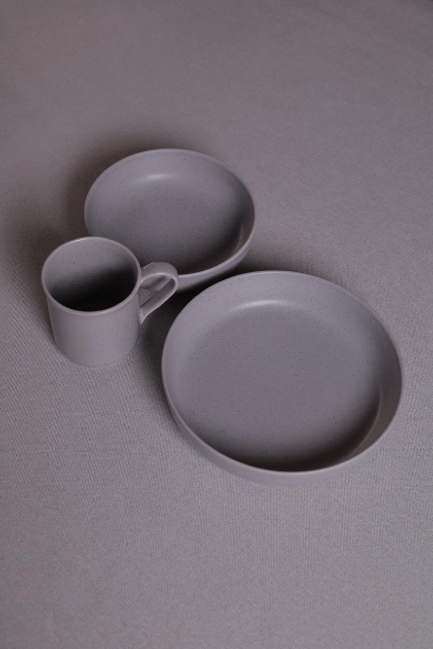 30 Piece Turkish Dinner Set (Stone Gray)