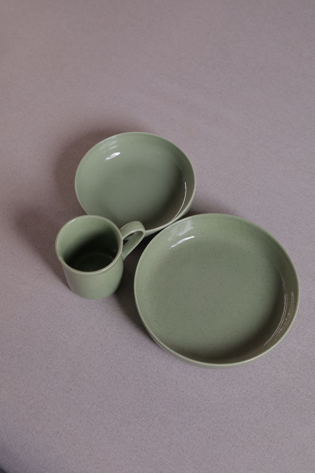 30 Piece Turkish Dinner Set (Mint & Cream)