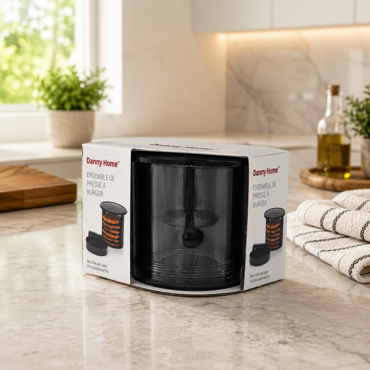 Burger Press Set with Storage Container