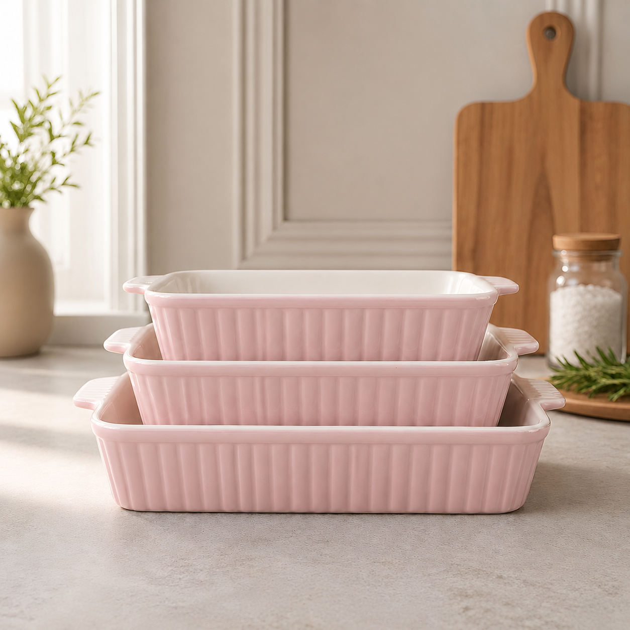 Casserole Set (Baby Pink)