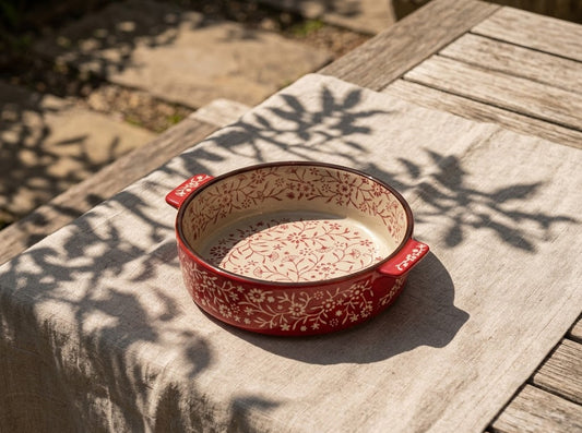 Small Round Porcelain Casserole