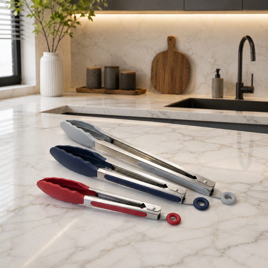 3-Piece Kitchen Tongs Set