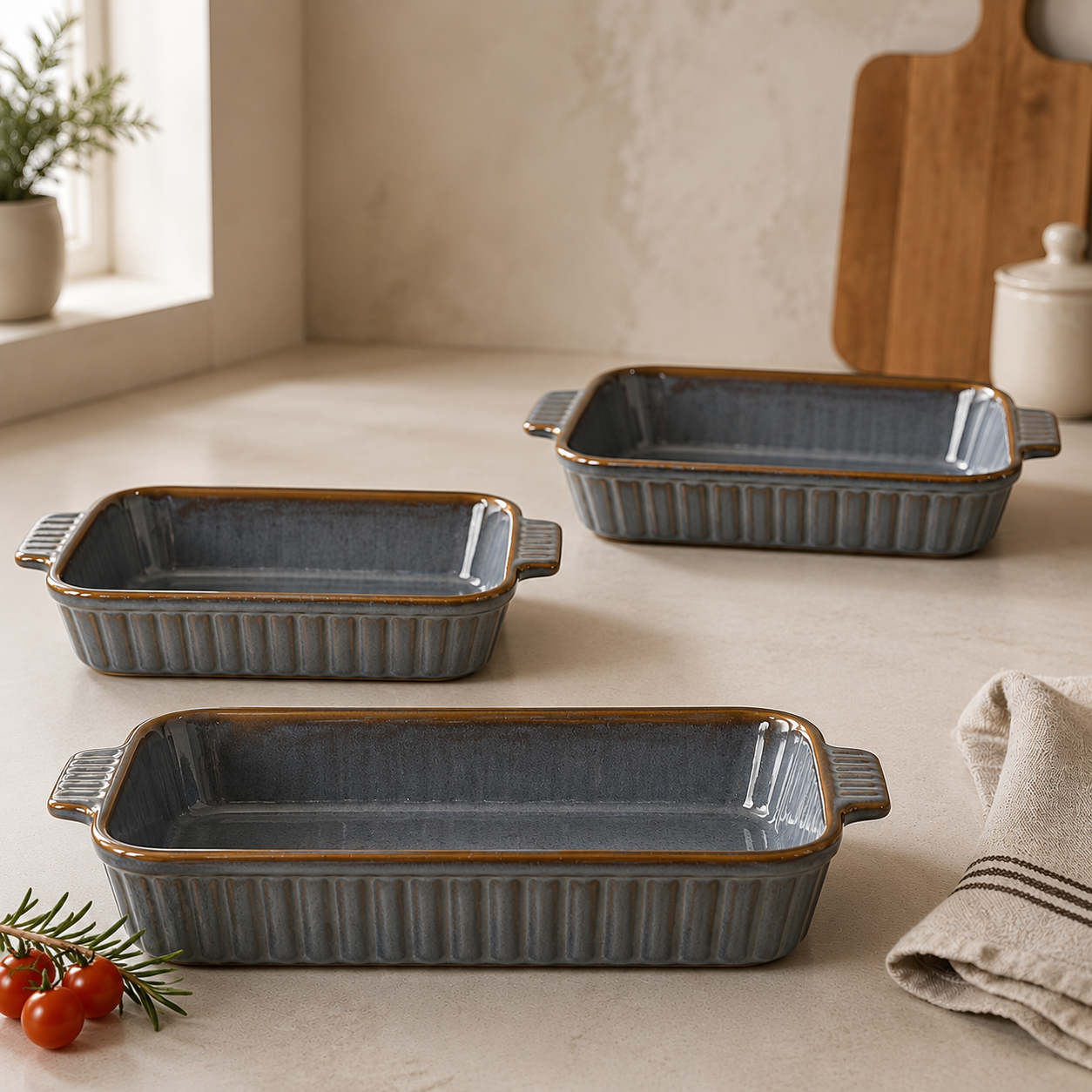 Casserole Set (Graphite Gray)