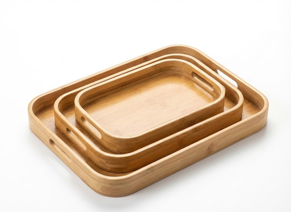 Bamboo Tray Set